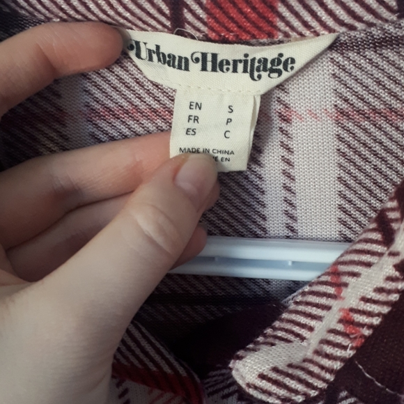 Size Small Pink and Purple Soft Button Up Top - Picture 3 of 5